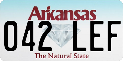 AR license plate 042LEF