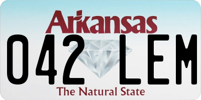 AR license plate 042LEM