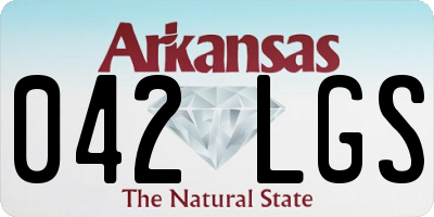 AR license plate 042LGS