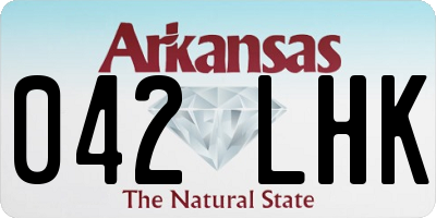 AR license plate 042LHK