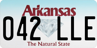 AR license plate 042LLE