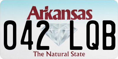 AR license plate 042LQB