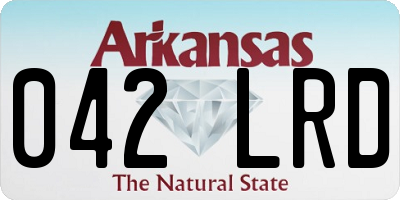 AR license plate 042LRD