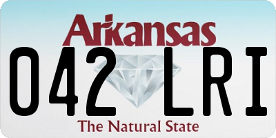 AR license plate 042LRI