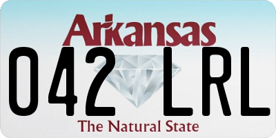 AR license plate 042LRL