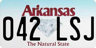 AR license plate 042LSJ