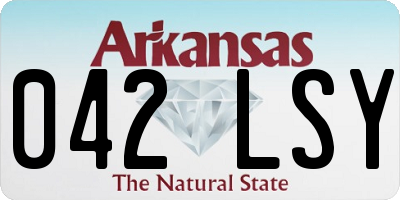 AR license plate 042LSY