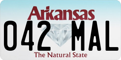 AR license plate 042MAL