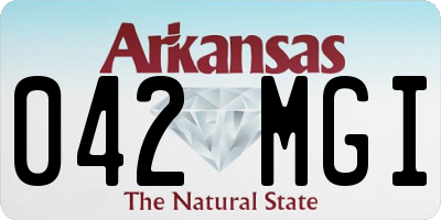 AR license plate 042MGI