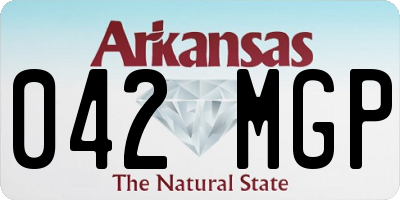 AR license plate 042MGP
