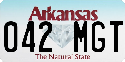 AR license plate 042MGT