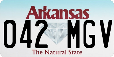 AR license plate 042MGV
