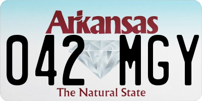 AR license plate 042MGY