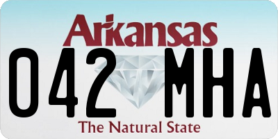 AR license plate 042MHA