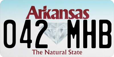AR license plate 042MHB