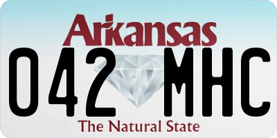 AR license plate 042MHC