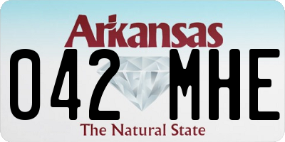 AR license plate 042MHE
