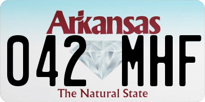 AR license plate 042MHF