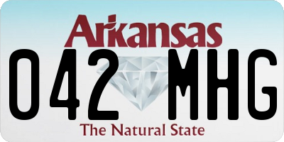 AR license plate 042MHG