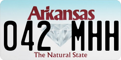 AR license plate 042MHH