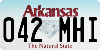 AR license plate 042MHI