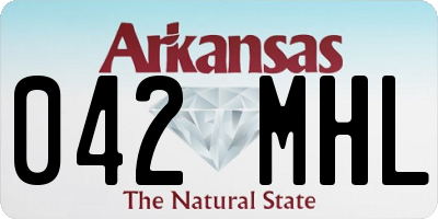 AR license plate 042MHL