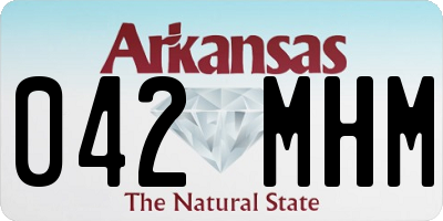 AR license plate 042MHM