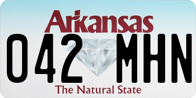 AR license plate 042MHN