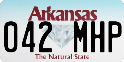 AR license plate 042MHP