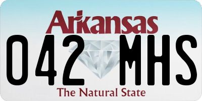 AR license plate 042MHS