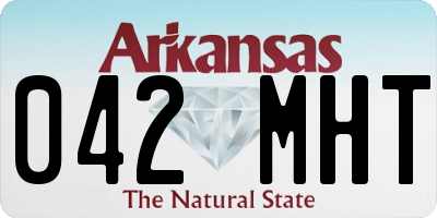 AR license plate 042MHT