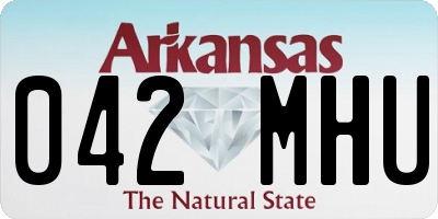 AR license plate 042MHU