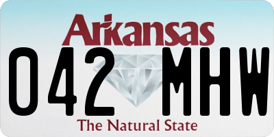 AR license plate 042MHW