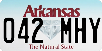 AR license plate 042MHY