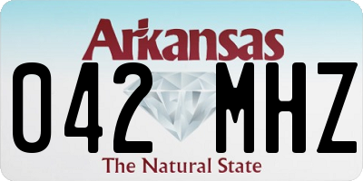 AR license plate 042MHZ