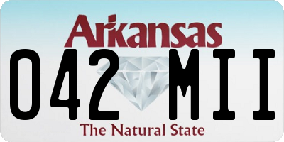 AR license plate 042MII