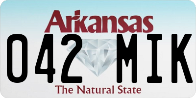AR license plate 042MIK