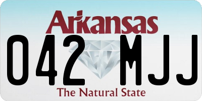 AR license plate 042MJJ