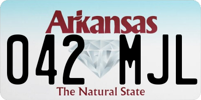 AR license plate 042MJL