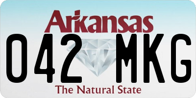 AR license plate 042MKG