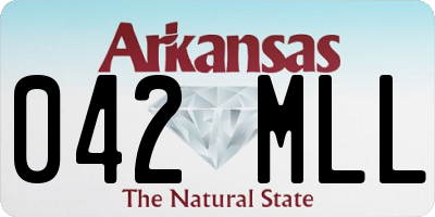 AR license plate 042MLL