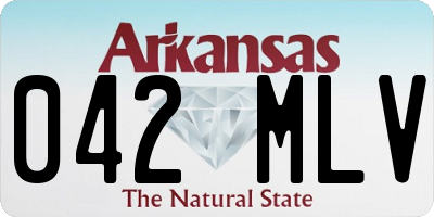 AR license plate 042MLV