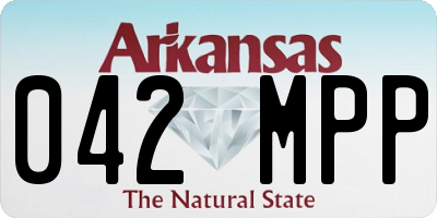 AR license plate 042MPP