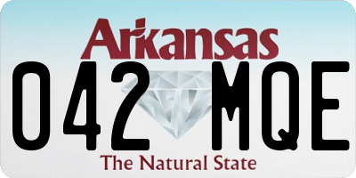 AR license plate 042MQE