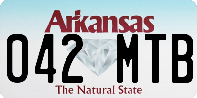 AR license plate 042MTB