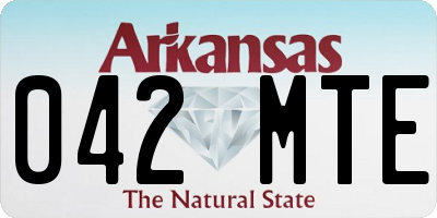 AR license plate 042MTE