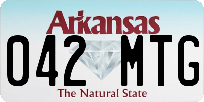 AR license plate 042MTG