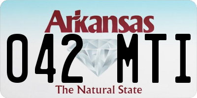 AR license plate 042MTI