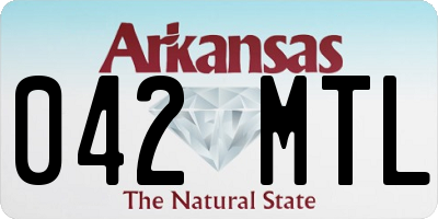 AR license plate 042MTL