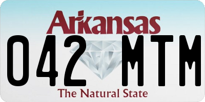 AR license plate 042MTM